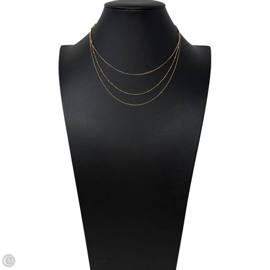 14K GF Delicate Layered Chain Necklace