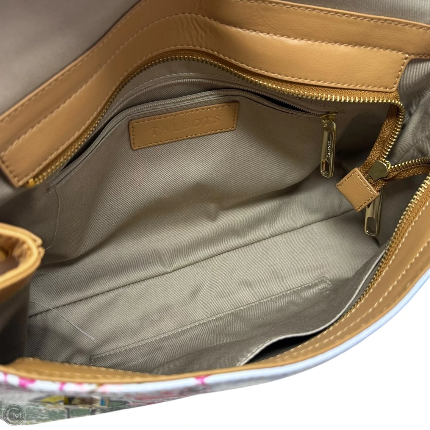 Painted Tophandle Handbag By Talbots, Size: Medium