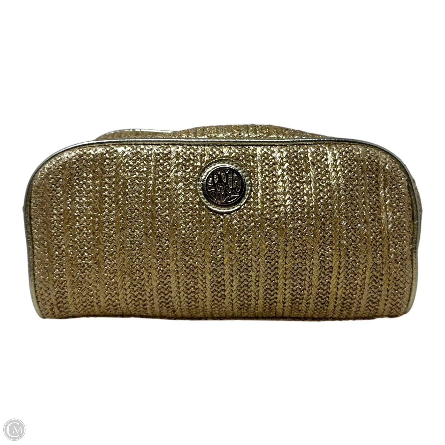 Metallic Makeup Bag Designer By Lilly Pulitzer, Size: Large