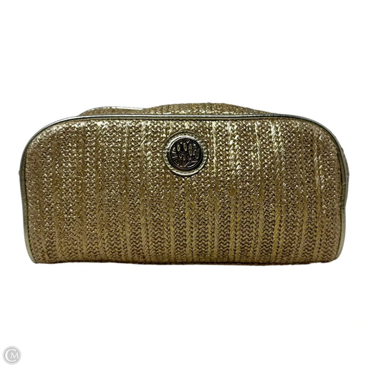 Metallic Makeup Bag Designer By Lilly Pulitzer, Size: Large