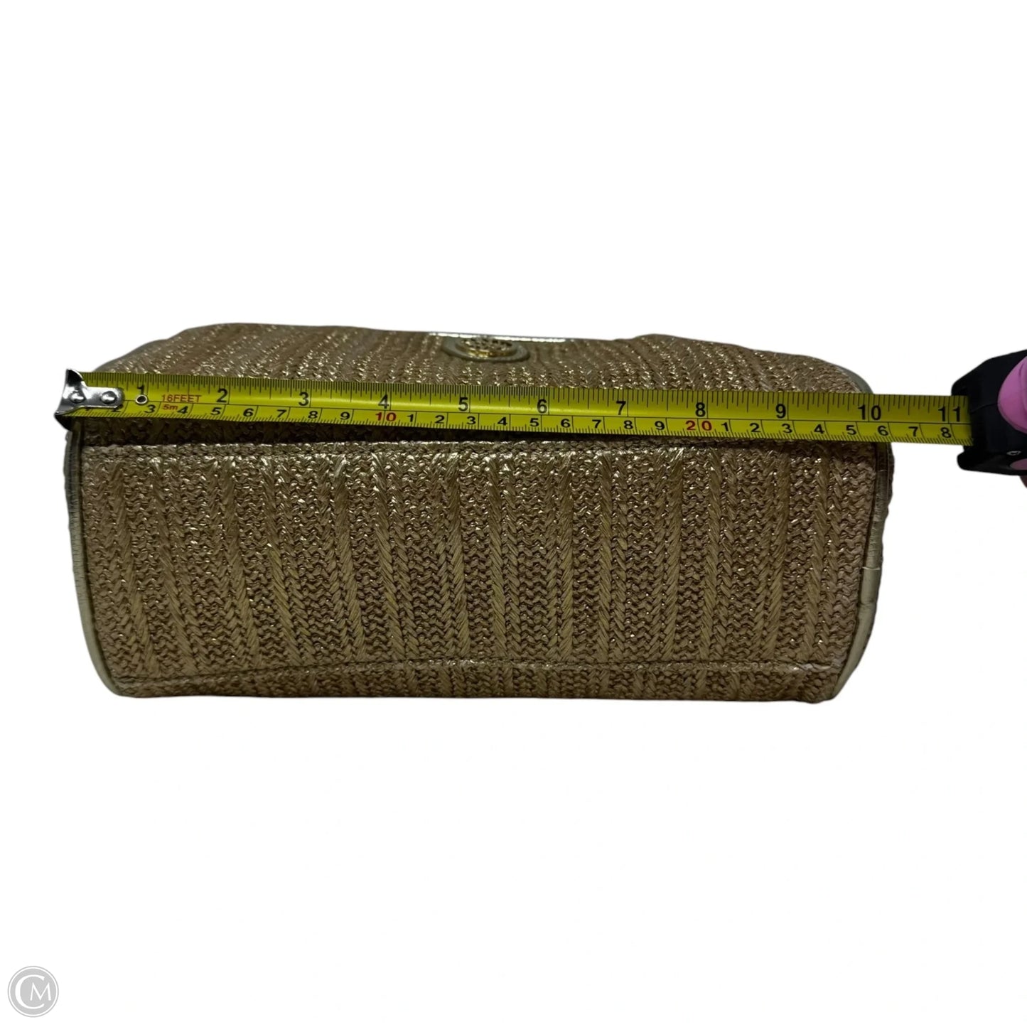 Metallic Makeup Bag Designer By Lilly Pulitzer, Size: Large