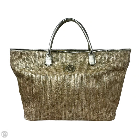 Metallic Straw Tote Designer By Lilly Pulitzer, Size: Large