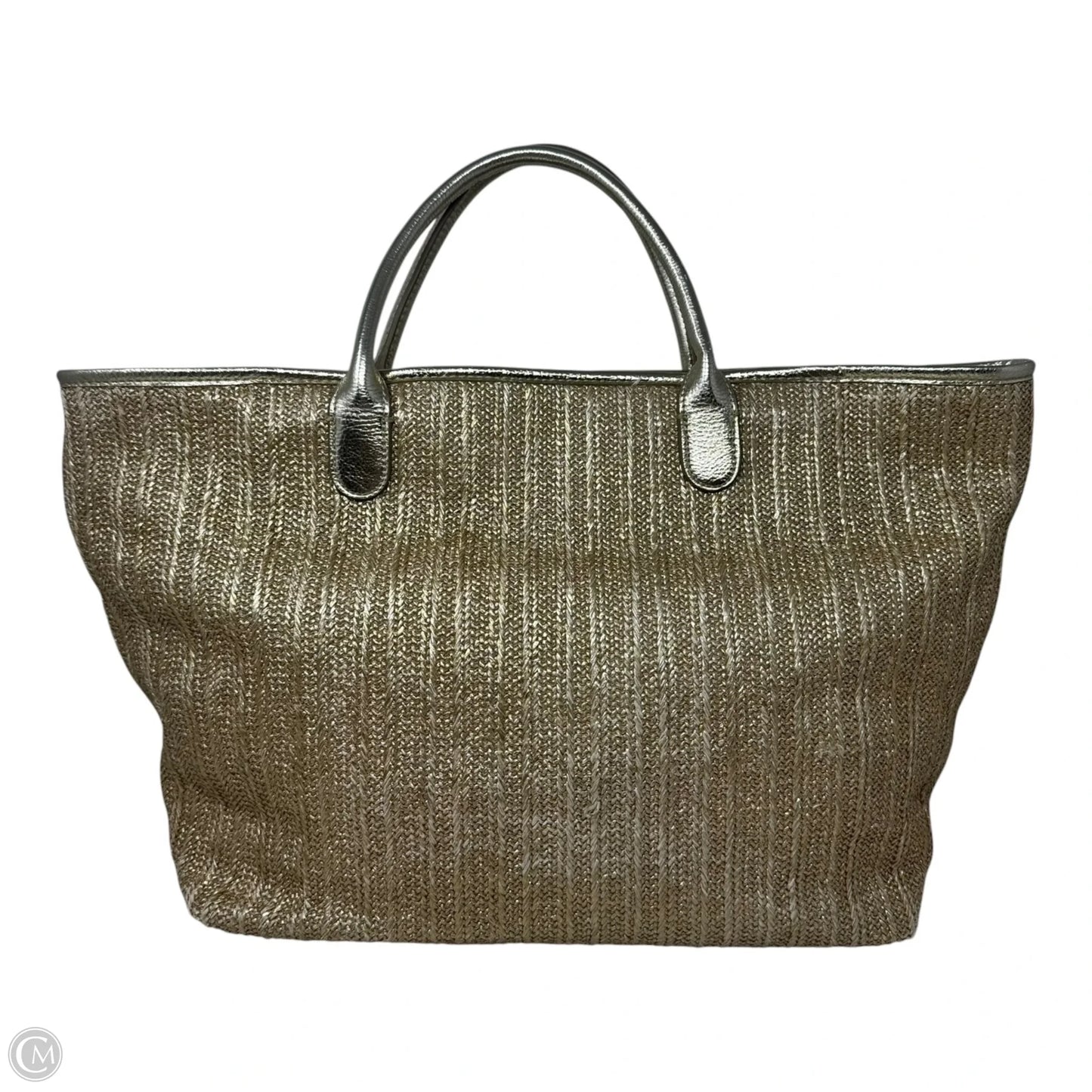 Metallic Straw Tote Designer By Lilly Pulitzer, Size: Large