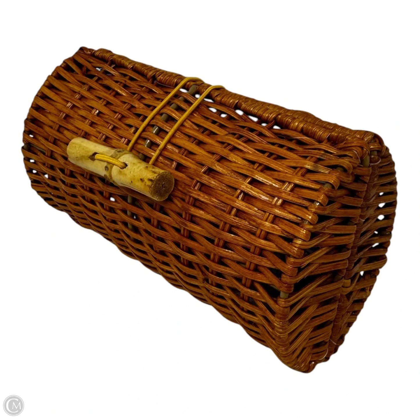 Woven Wicker Clutch Designer By Lilly Pulitzer, Size: Small