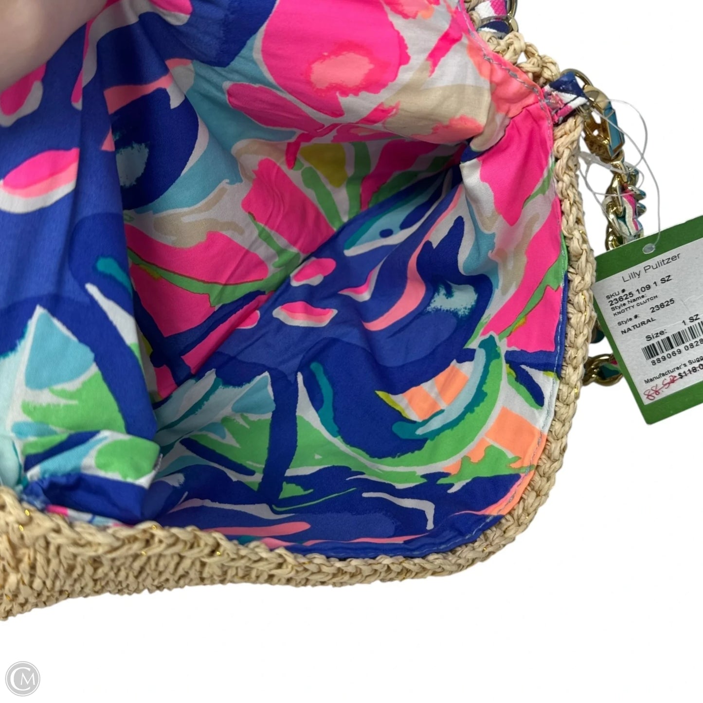 Knotty Woven Wristlet Designer By Lilly Pulitzer, Size: Medium