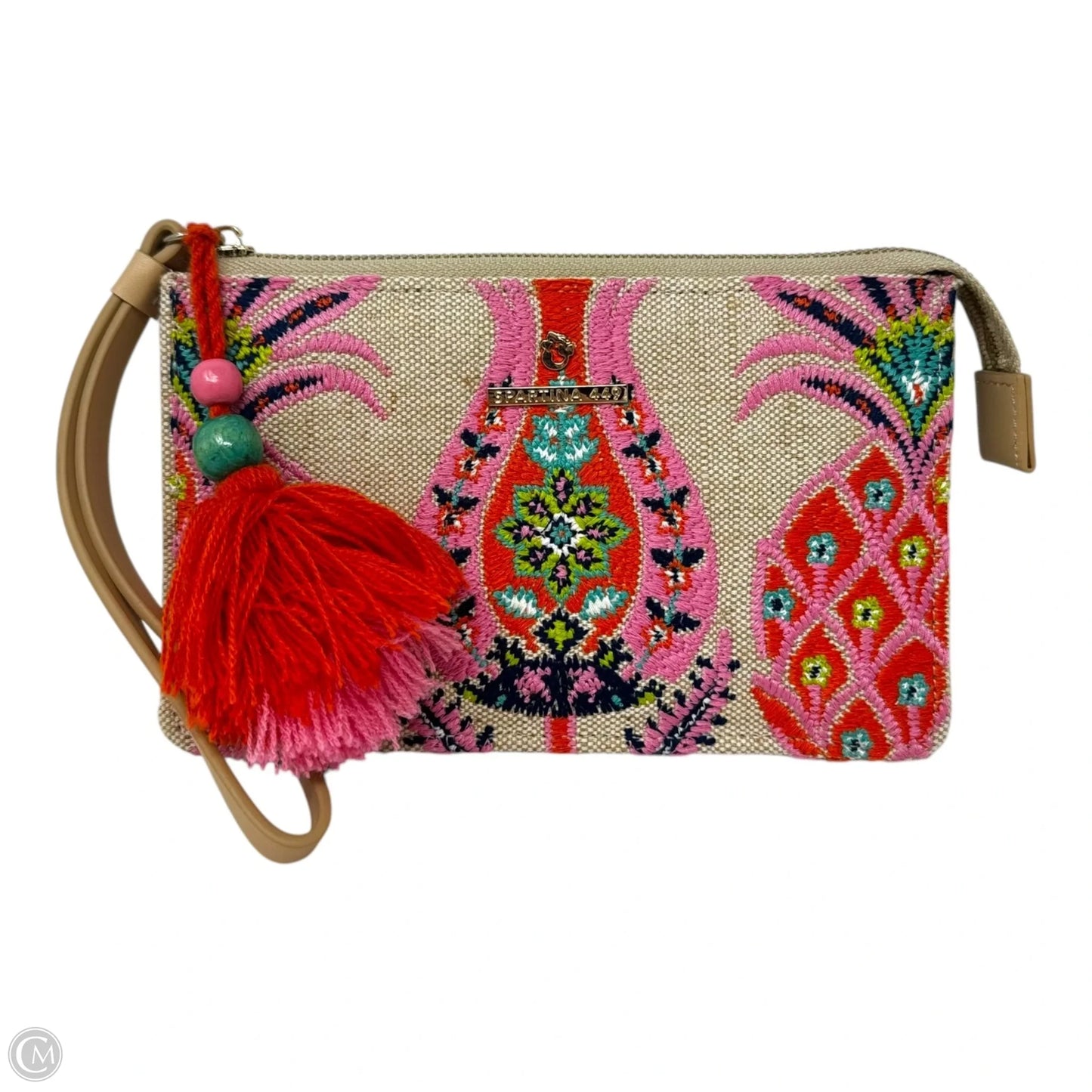 Embroidered Wristlet By Spartina, Size: Medium