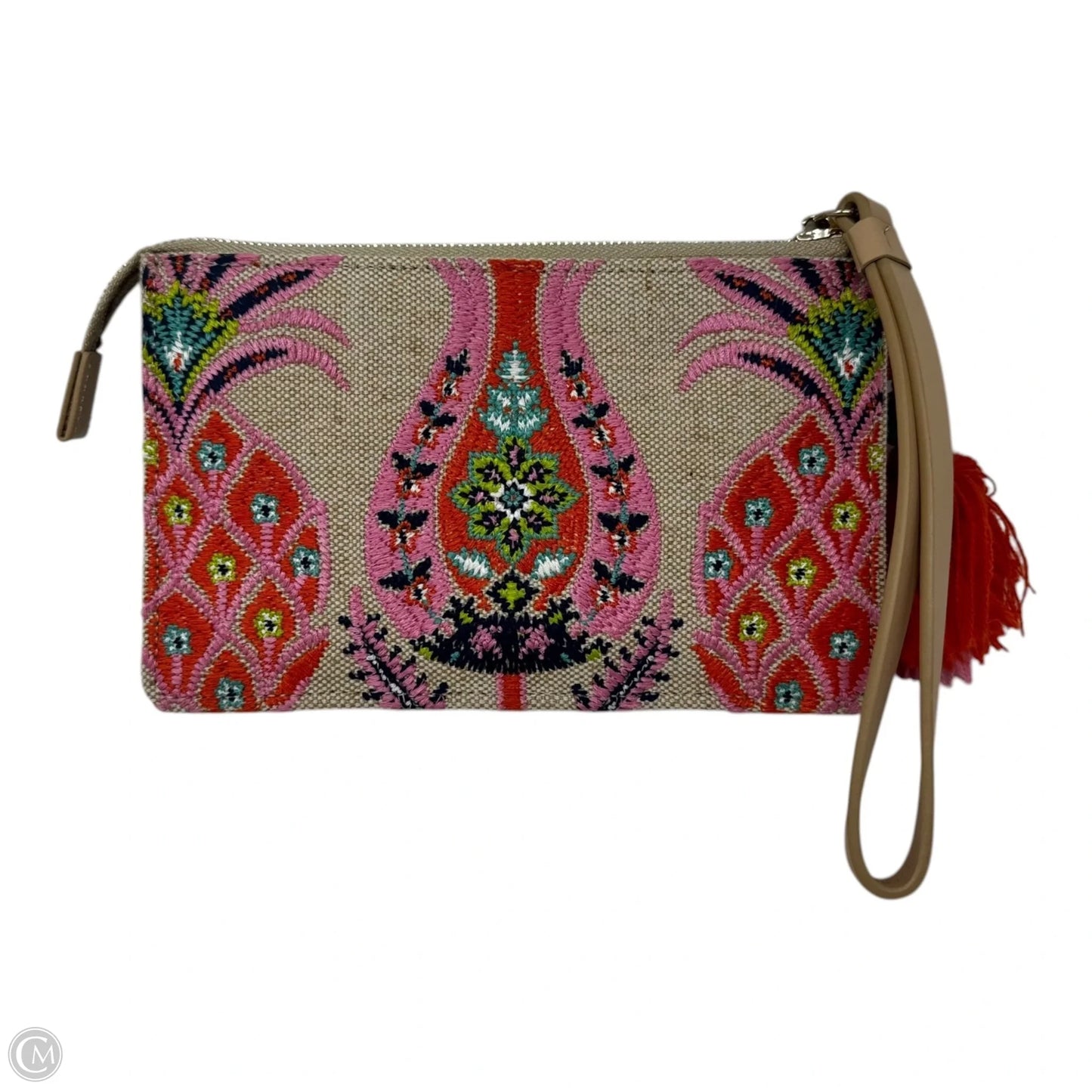 Embroidered Wristlet By Spartina, Size: Medium