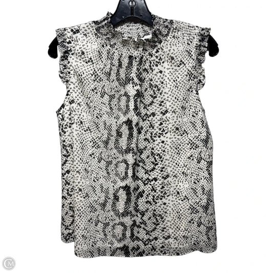 Top Sleeveless By J. Crew In Snakeskin Print, Size: 2