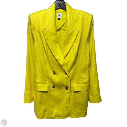 Linen Blend Blazer By Cabi In Yellow, Size: S