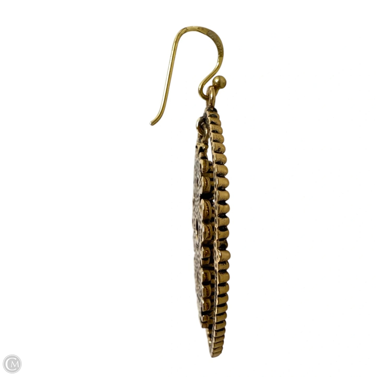 Red Jasper Golden Chandelier Drop Earrings By Barse