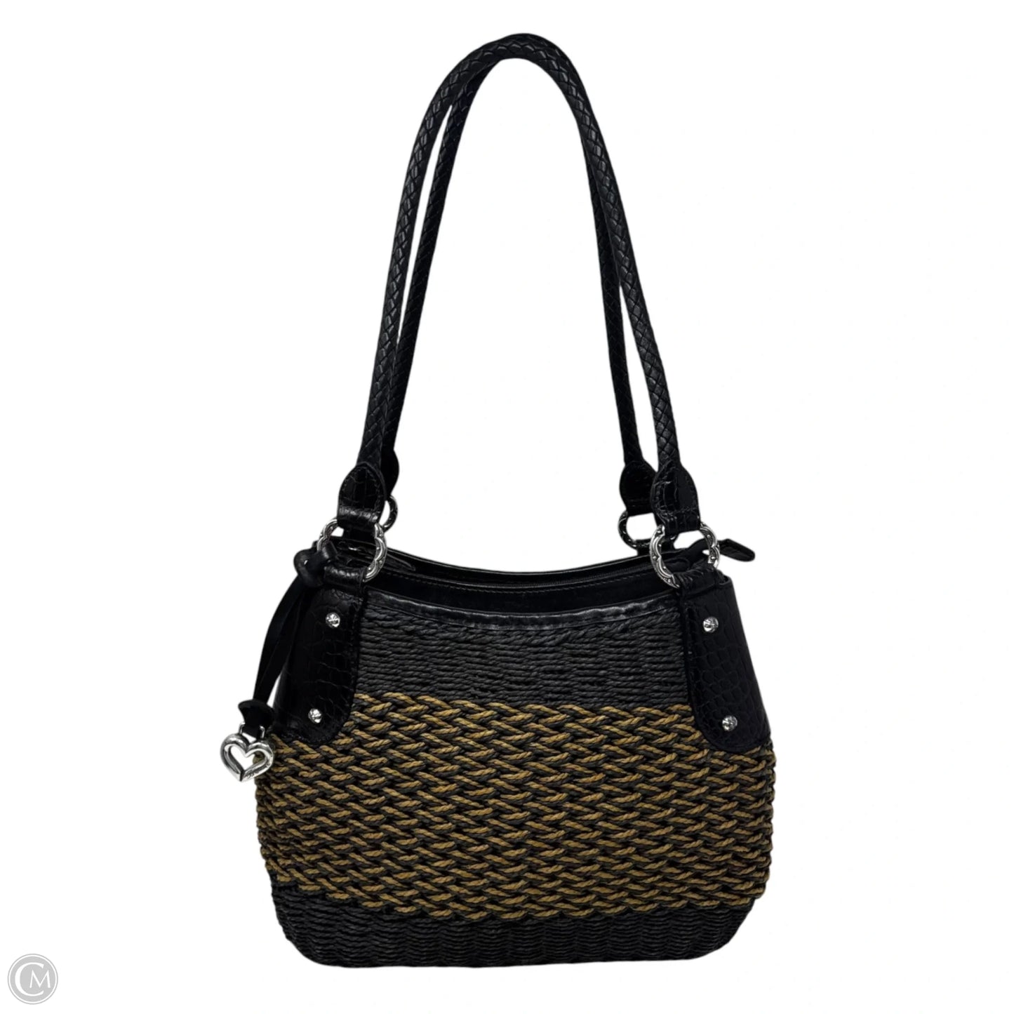 Woven Shoulder Handbag By Brighton, Size: Medium