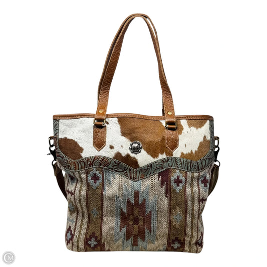 Auburn Tote Handbag By Myra, Size: Large