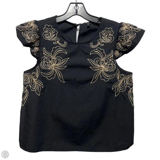 Top Sleeveless By Express In Black & Tan, Size: S