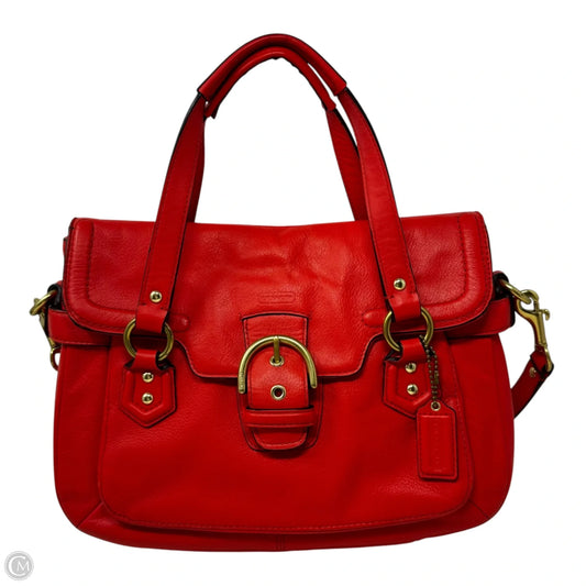 AS IS Campbell Flap Handbag Designer By Coach, Size: Medium