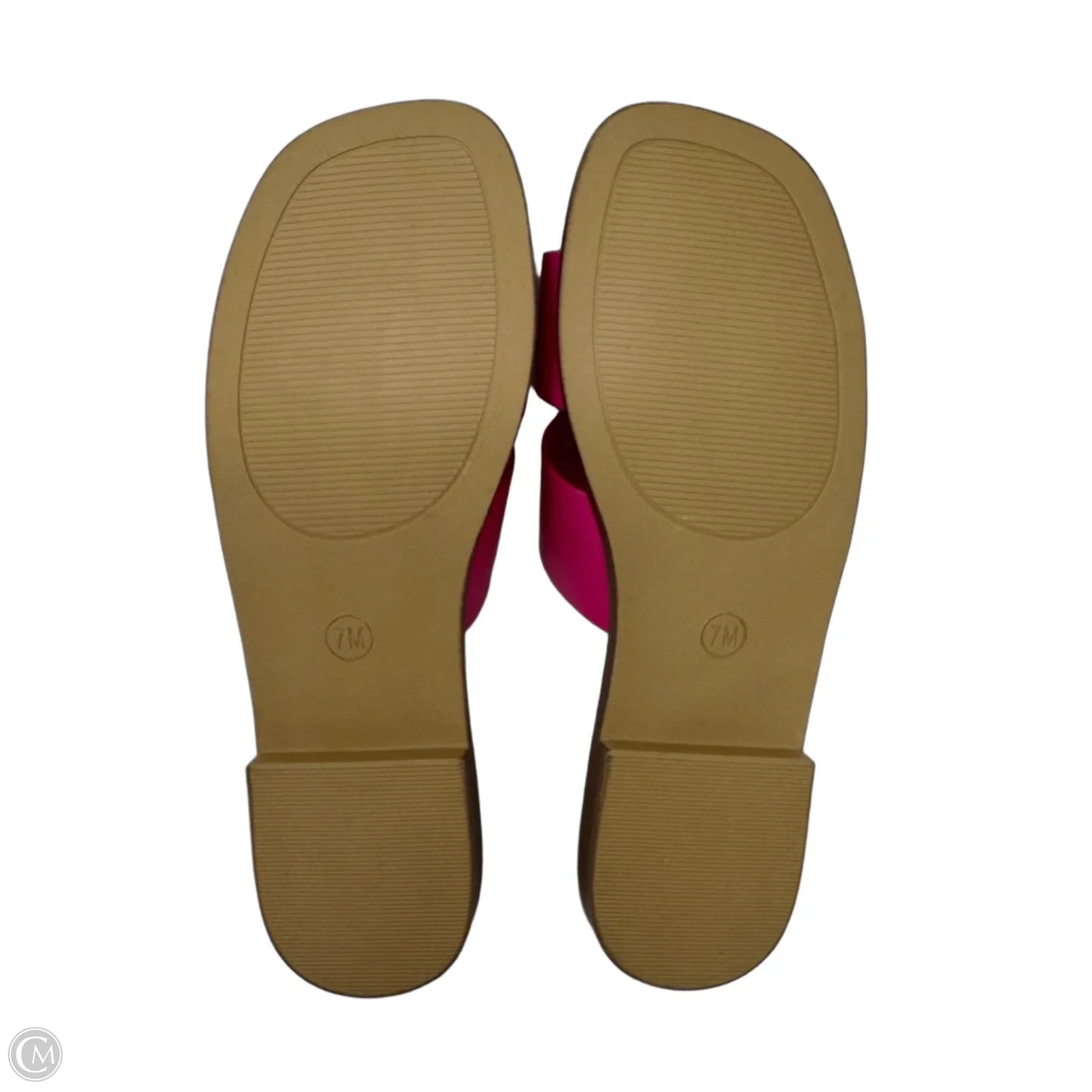 Voyage Cutout Strap Slide Sandals By Cushionaire In Pink, Size: 7