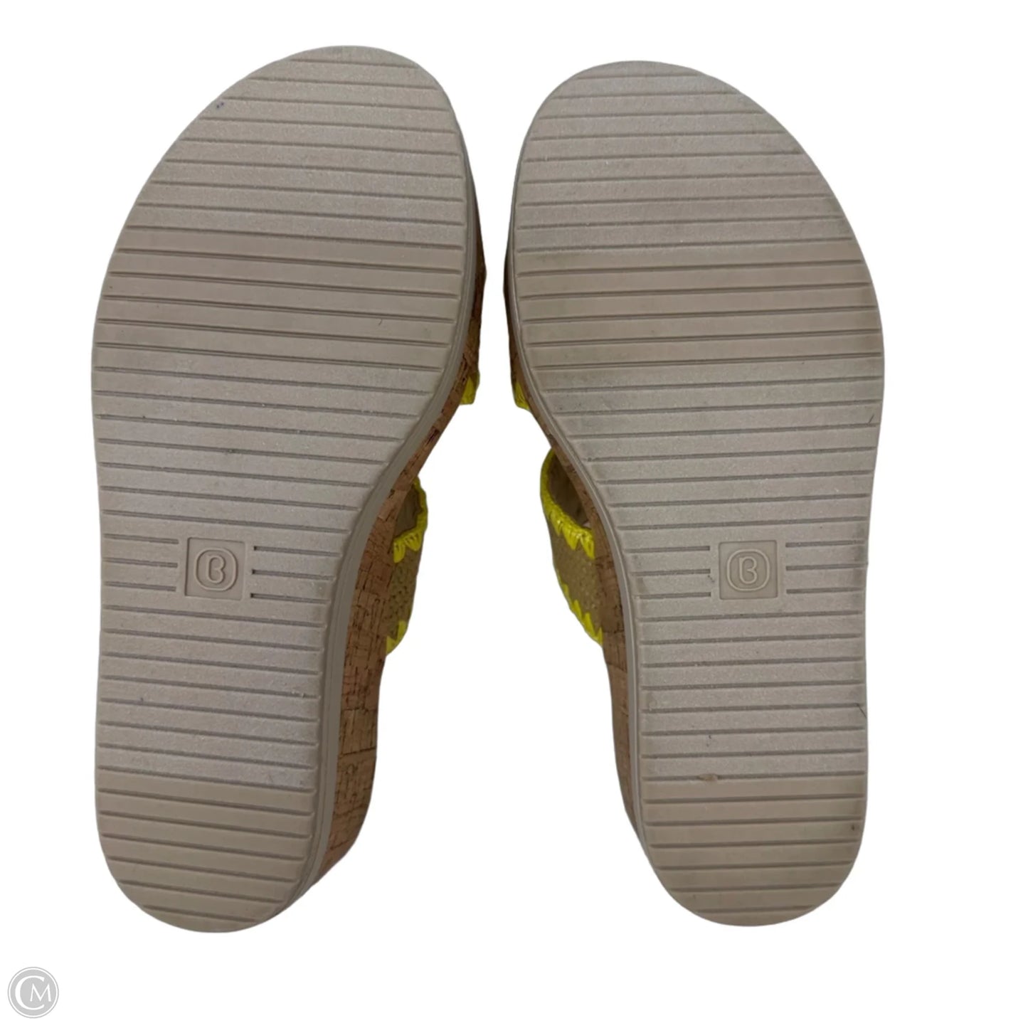 Resort Wedge Sandals By Life Stride In Yellow, Size: 7