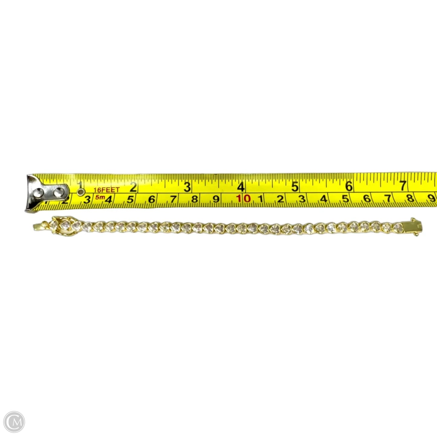 Bezel Heart Tennis Bracelet