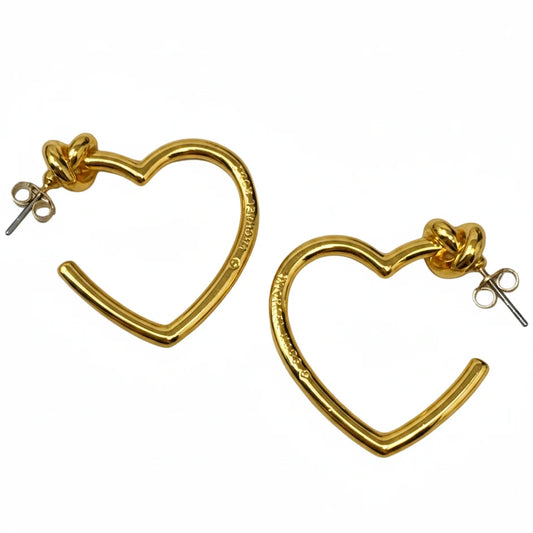 Knotted Heart Hoop Earrings By Michael By Michael Kors