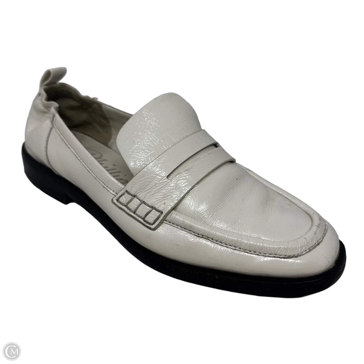 Patent Loafers Shoes Luxury Designer By 3.1 Phillip Lim In White, Size: 7.5 (38)