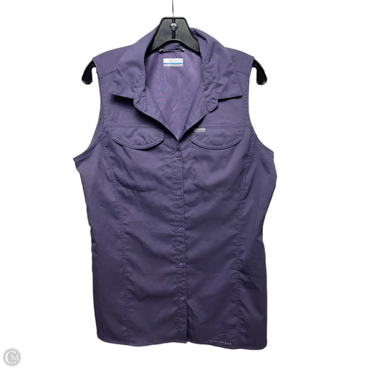 Top Sleeveless By Columbia In Purple, Size: L