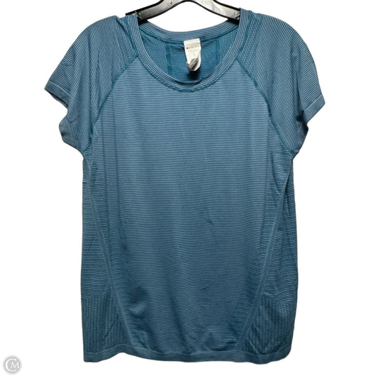 Athletic Top Short Sleeve By Athleta In Striped Pattern, Size: Xl
