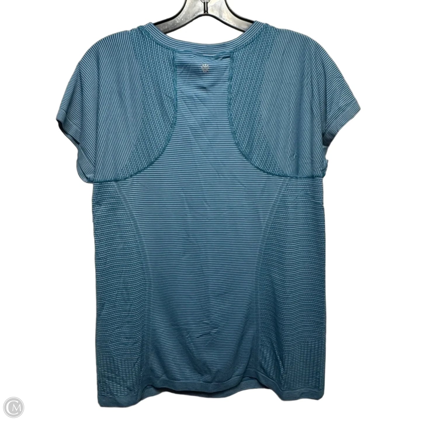 Athletic Top Short Sleeve By Athleta In Striped Pattern, Size: Xl