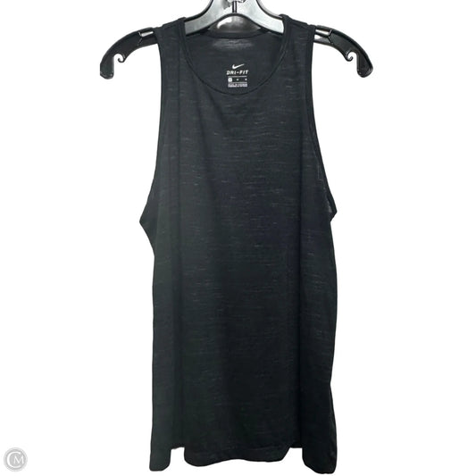 Athletic Tank Top By Nike Apparel In Black, Size: M