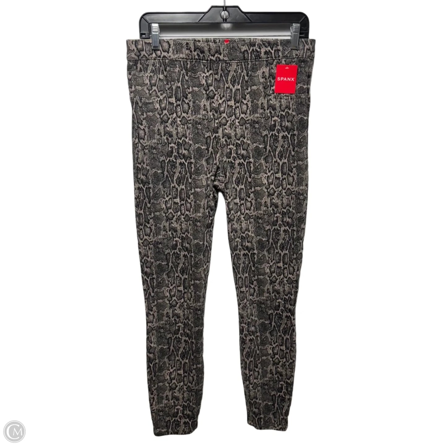 Ankle Jean-Ish Leggings Pants By Spanx In Snakeskin Print, Size: L