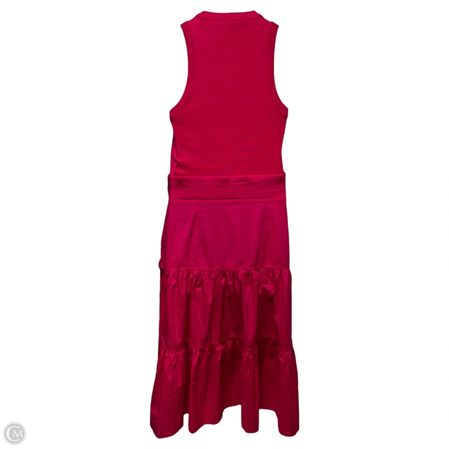 Austyn Tiered Midi Dress By Veronica Beard In Fuchsia, Size: M