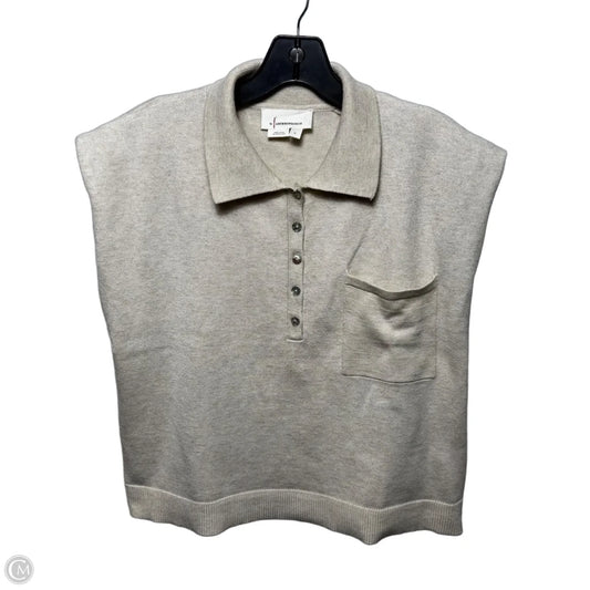Top Sleeveless By Anthropologie In Cream, Size: L