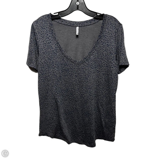 Top Short Sleeve Basic By Z Supply In Animal Print, Size: L
