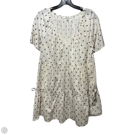 Cotton-Linen Lorelei Mini Dress By Madewell In Polkadot Pattern, Size: M