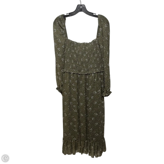 Smocked Chest Dress Casual Maxi By Rd Style In Floral Print, Size: L