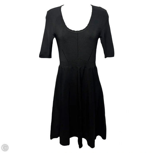 Viscose Knit Dress Casual Short By Emporio Armani In Black, Size: 4 (40)