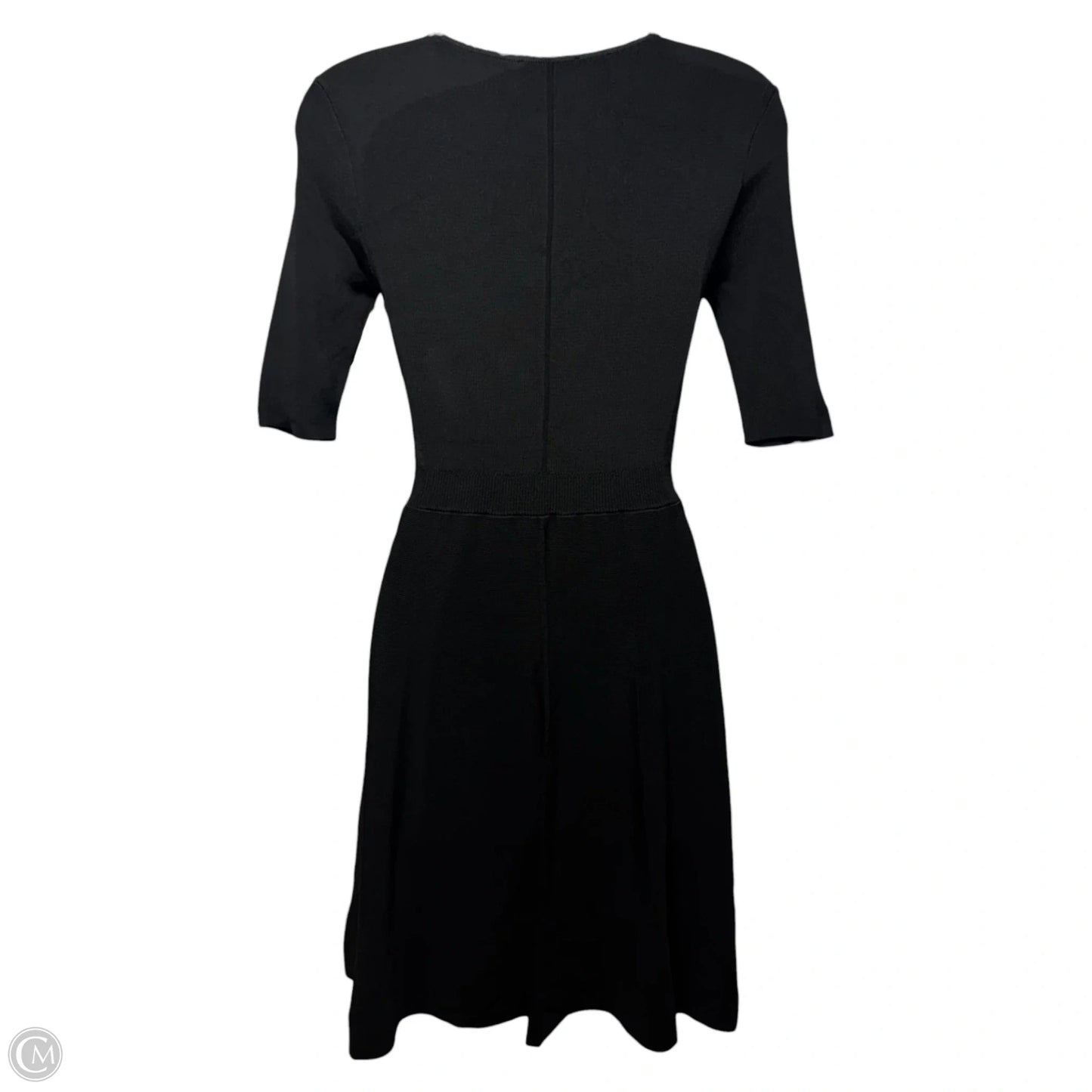 Viscose Knit Dress Casual Short By Emporio Armani In Black, Size: 4 (40)