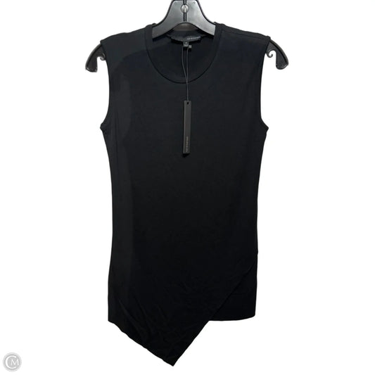 Asymmetrical Hem Top Sleeveless By Harve Bernard In Black, Size: S