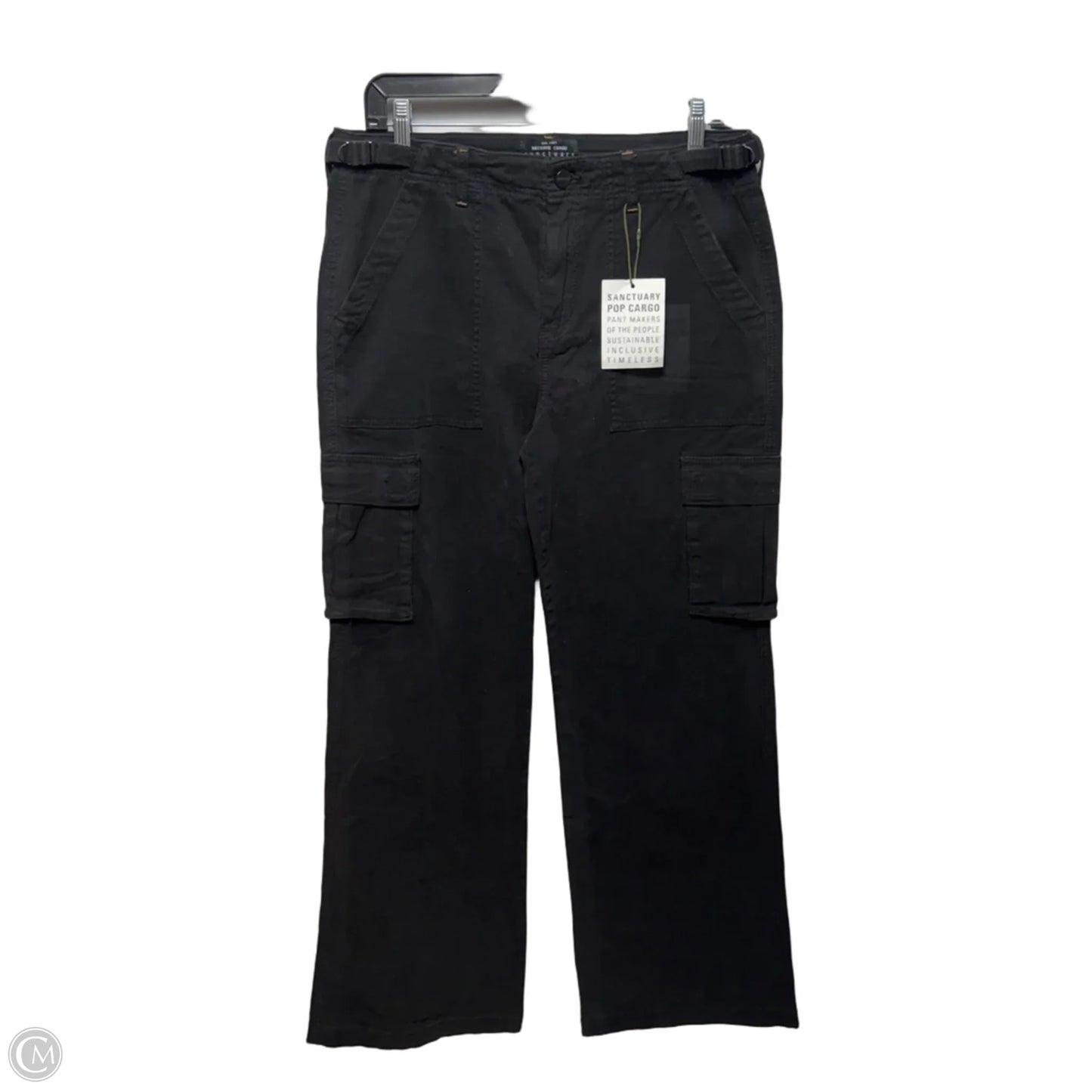 Reissue Wide Leg Cargo Pants By Sanctuary In Black, Size: M