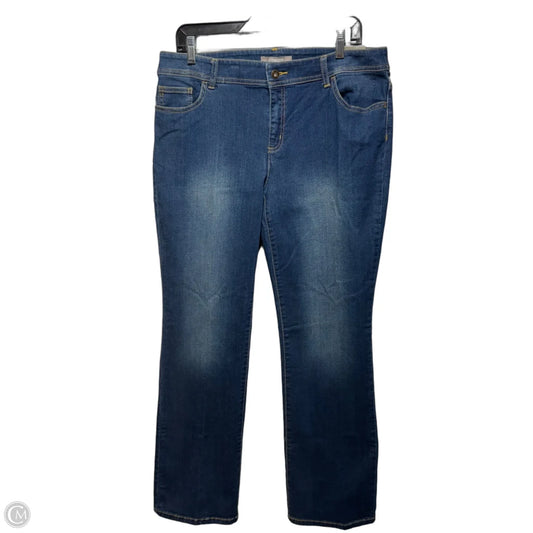 Jeans Boot Cut By Chicos In Blue Denim, Size: 10