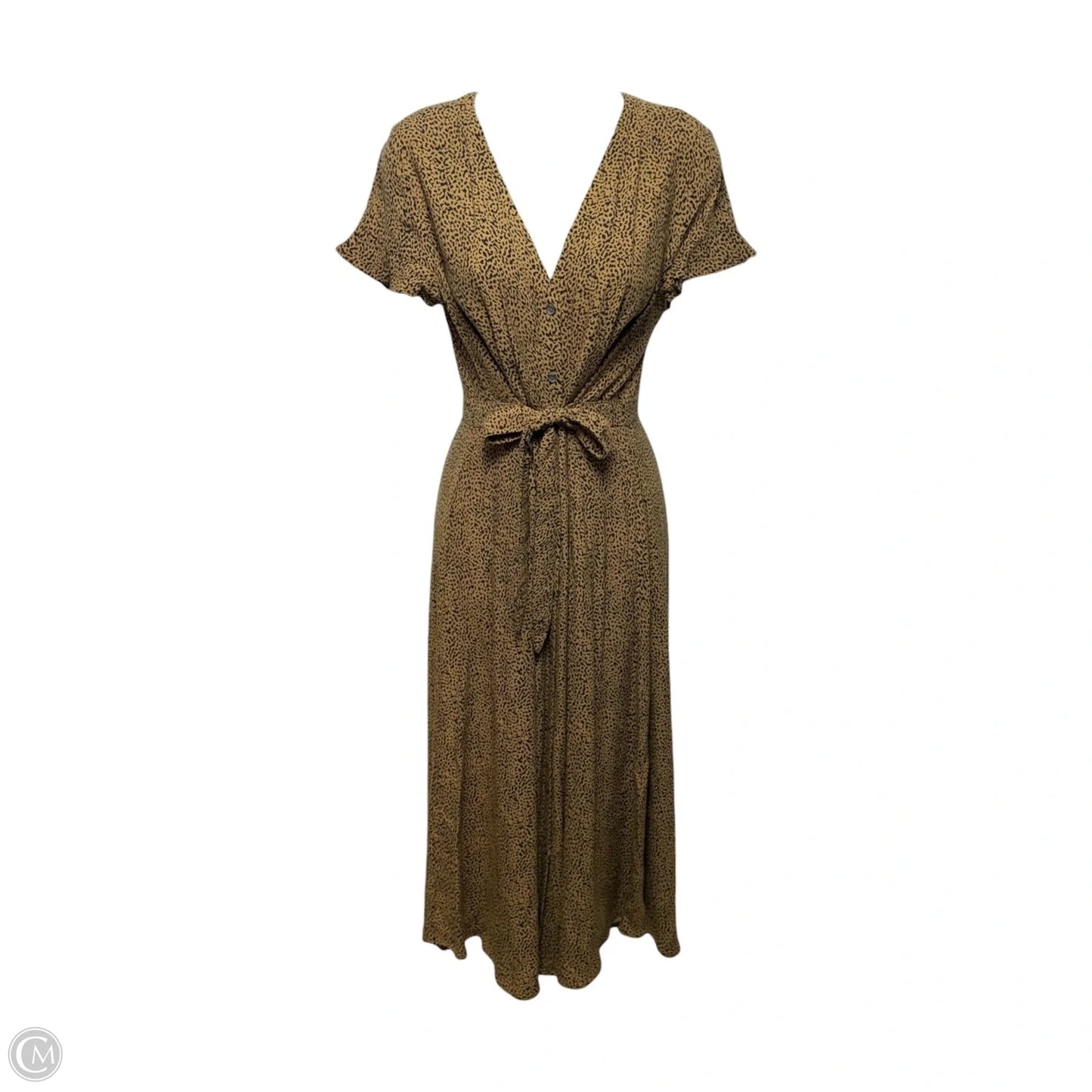 Dress Casual Maxi By Loft In Black & Tan, Size: 4