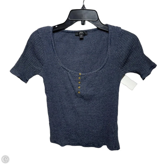 Top Short Sleeve By J. Crew In Striped Pattern, Size: Xs