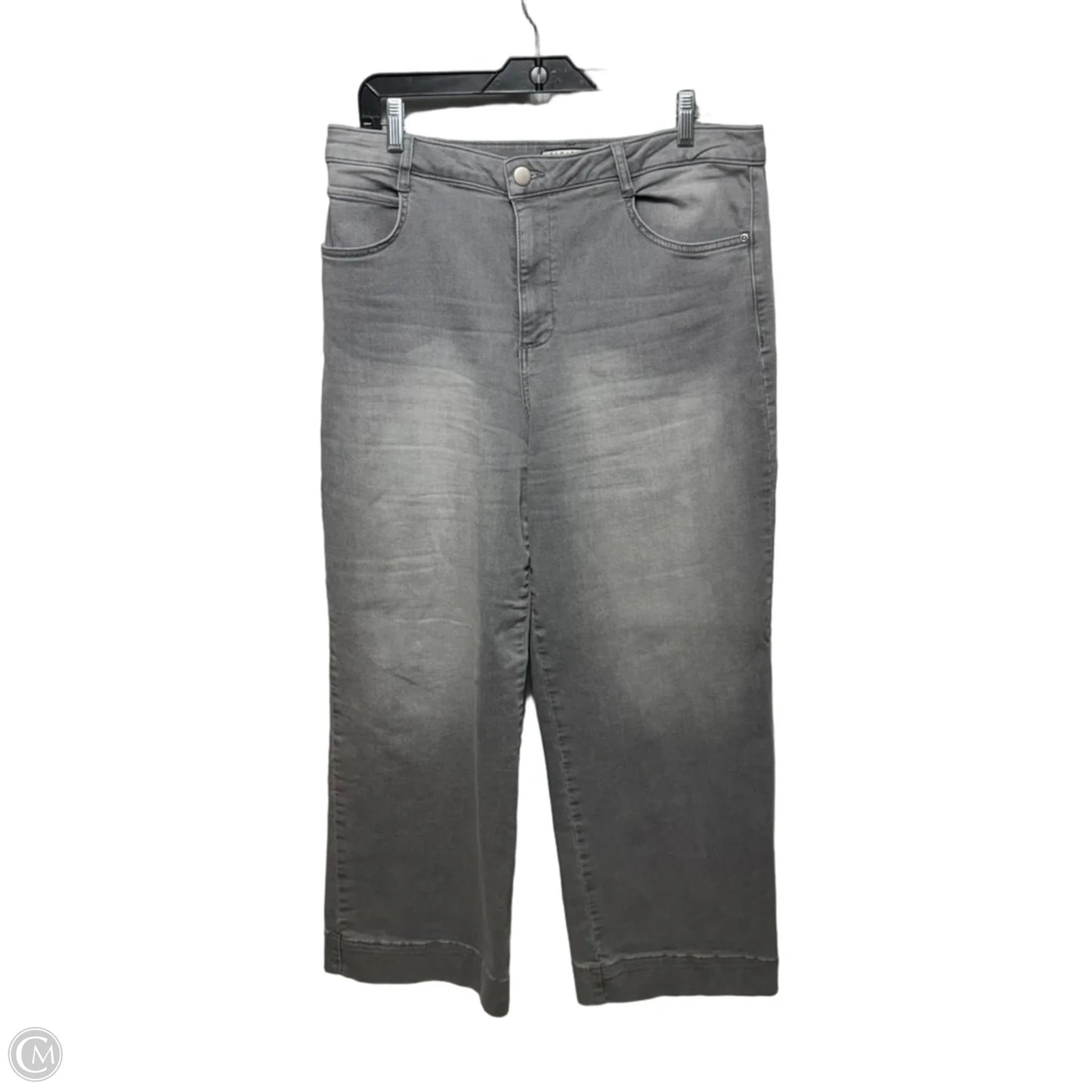 Jeans Wide Leg By Bagatelle In Grey Denim, Size: 12