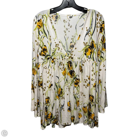 Tunic Long Sleeve By Free People In Multi-colored, Size: S