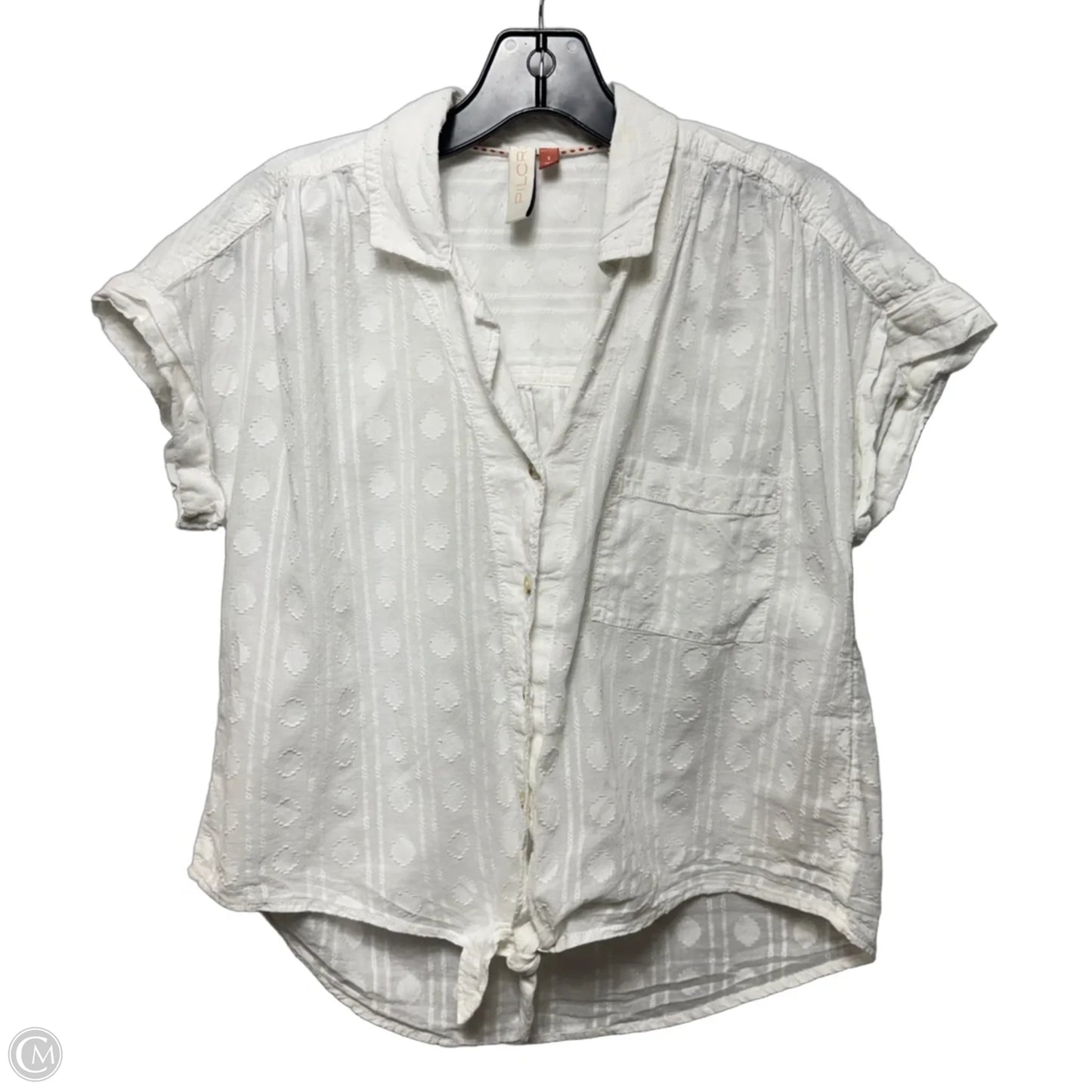 Top Short Sleeve By Pilcro In White, Size: S