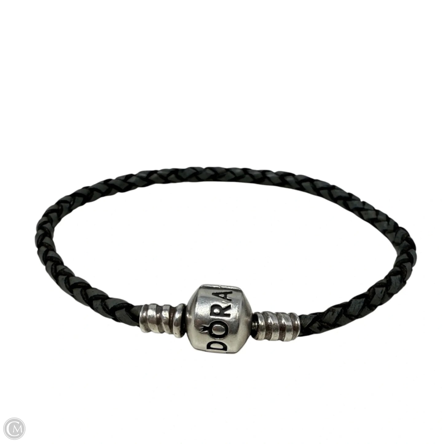 Moments Sterling Silver & Leather Bracelet By Pandora