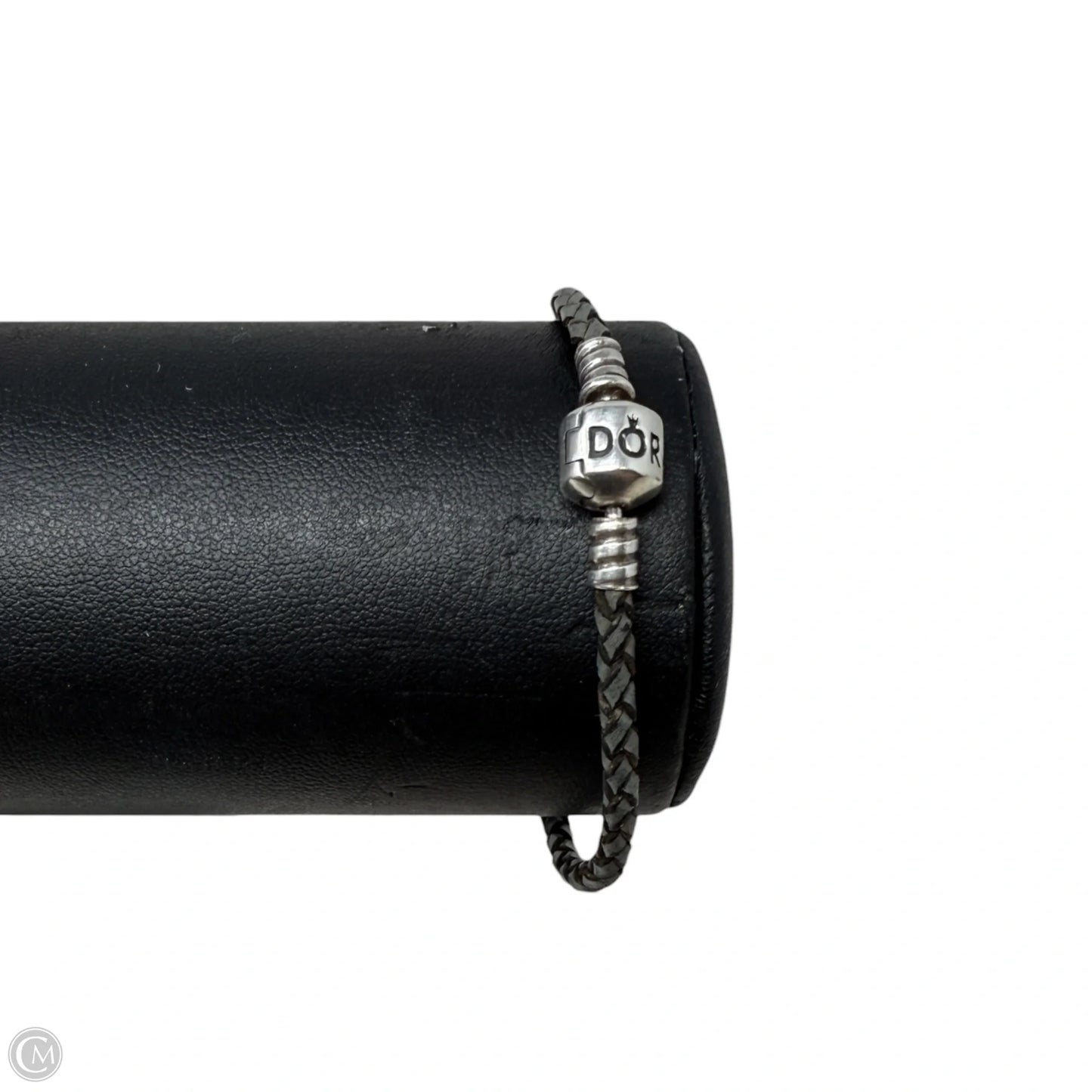Moments Sterling Silver & Leather Bracelet By Pandora