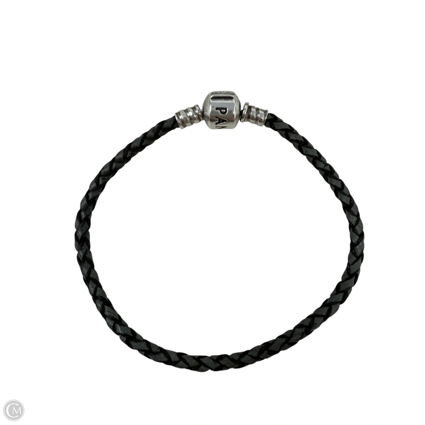 Moments Sterling Silver & Leather Bracelet By Pandora