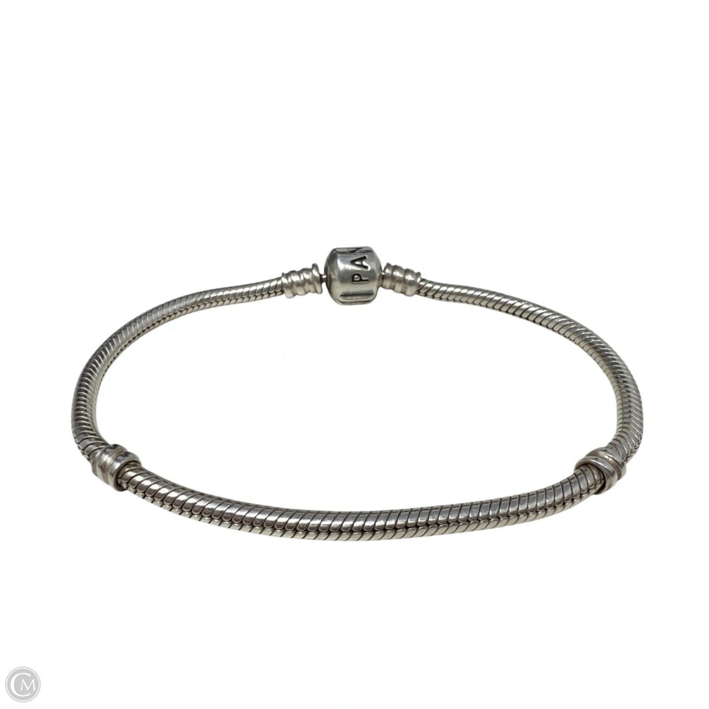 Sterling Silver Barrel Clasp Smooth Snake Chain Bracelet By Pandora