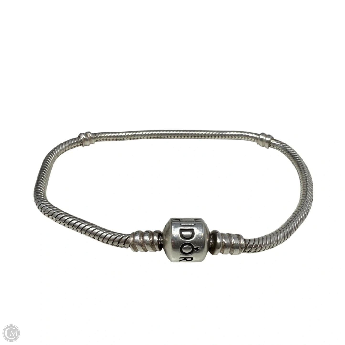Sterling Silver Barrel Clasp Smooth Snake Chain Bracelet By Pandora