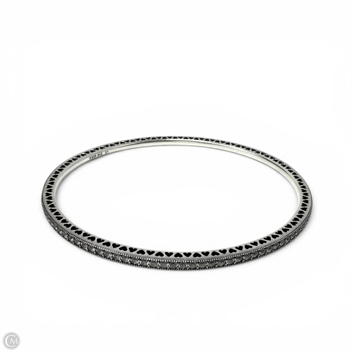 Twinkling Forever Sterling Silver & CZ Bangle Bracelet By Pandora