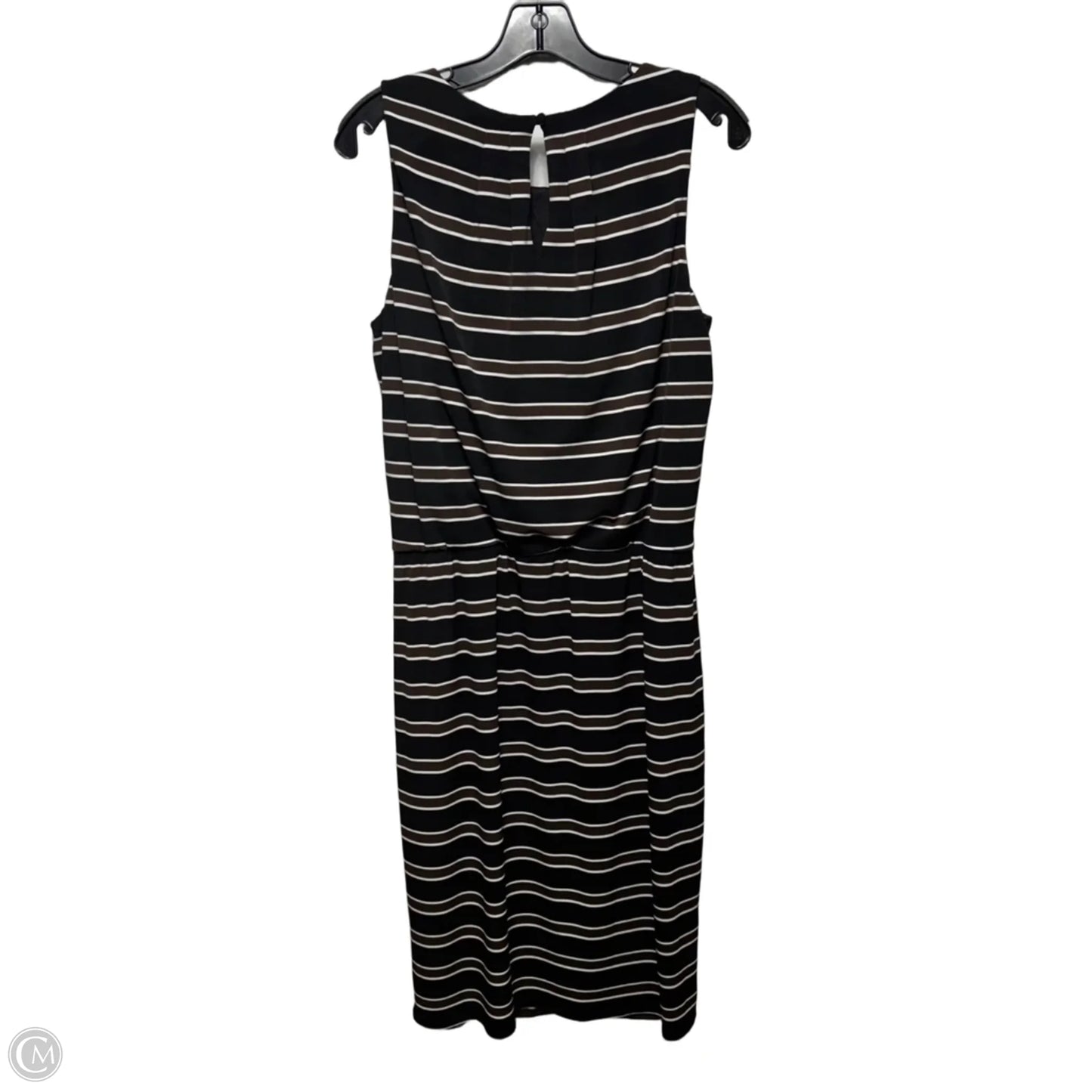 Dress Casual Midi By White House Black Market In Striped Pattern, Size: 12